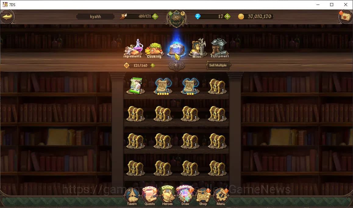 The Seven Deadly Sins: Grand Cross Accounts Global2M CC|3 LR+5 UR+ Collab ReZero|Helbram,Subar image 5