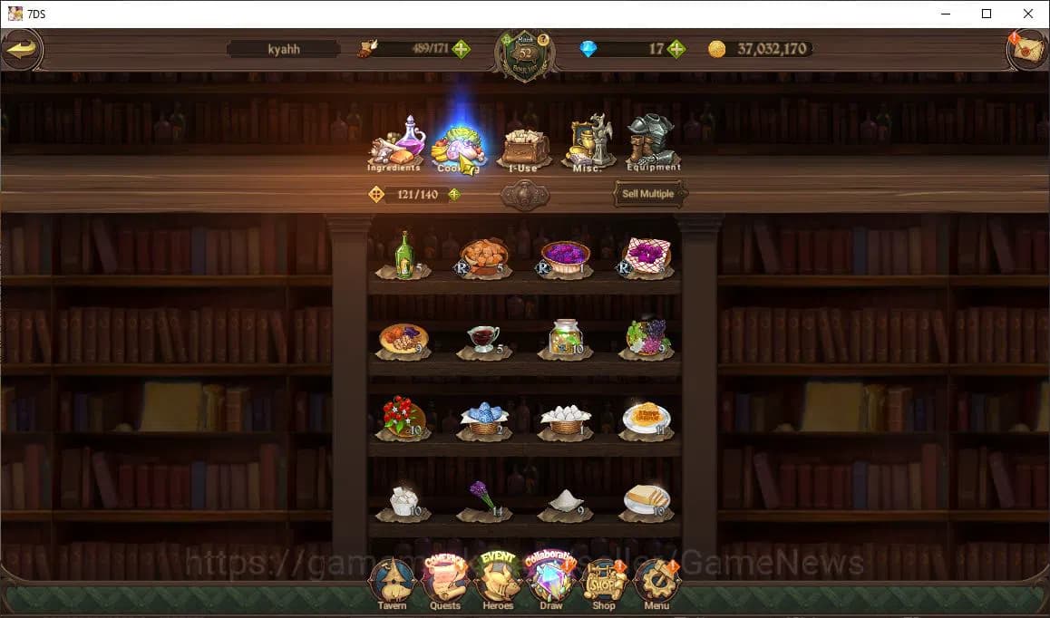 The Seven Deadly Sins: Grand Cross Accounts Global2M CC|3 LR+5 UR+ Collab ReZero|Helbram,Subar image 6