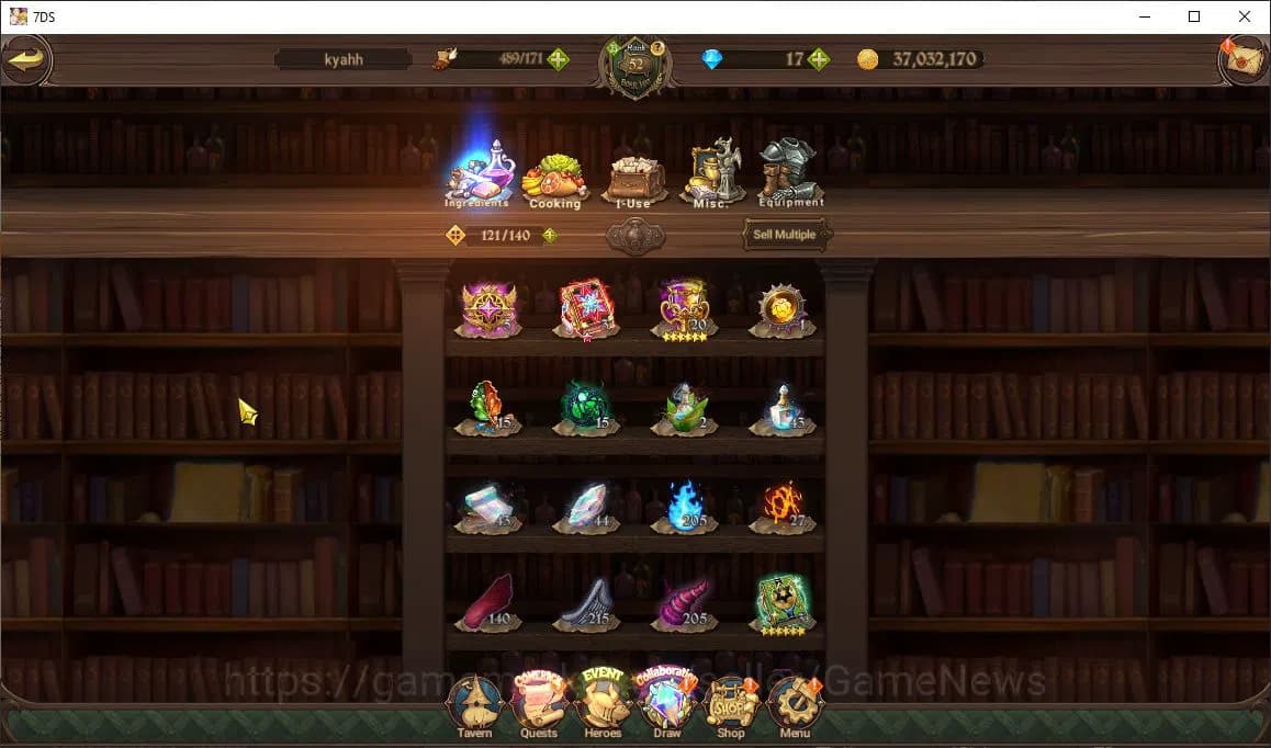 The Seven Deadly Sins: Grand Cross Accounts Global2M CC|3 LR+5 UR+ Collab ReZero|Helbram,Subar image 7