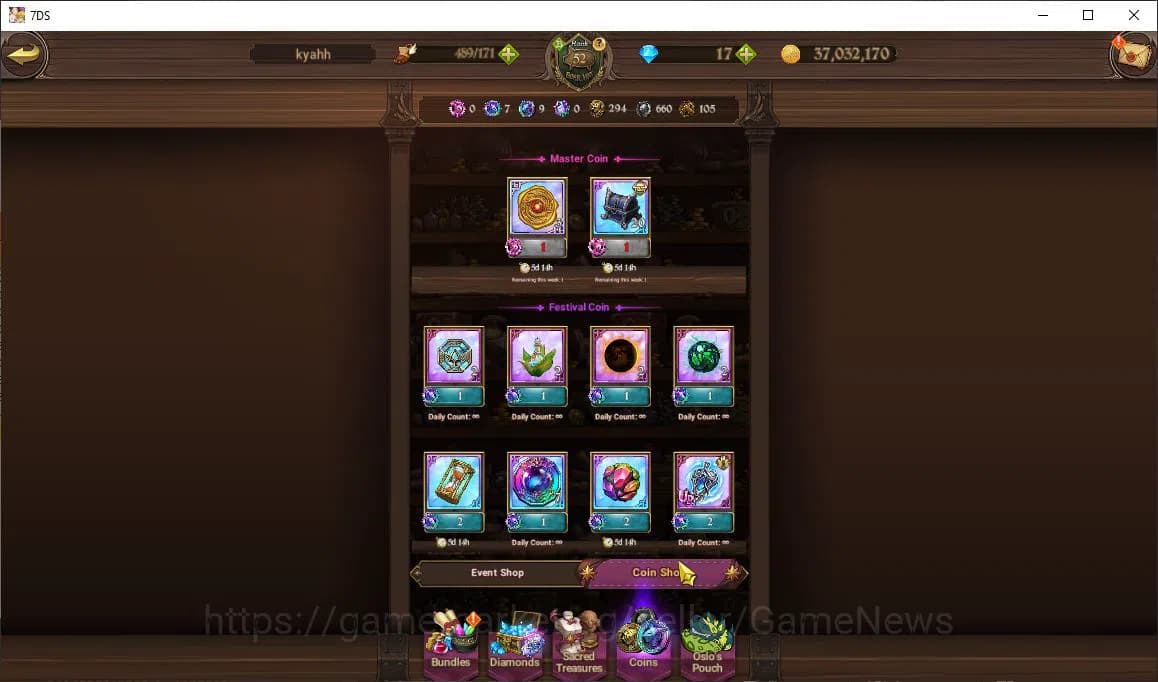 The Seven Deadly Sins: Grand Cross Accounts Global2M CC|3 LR+5 UR+ Collab ReZero|Helbram,Subar image 8