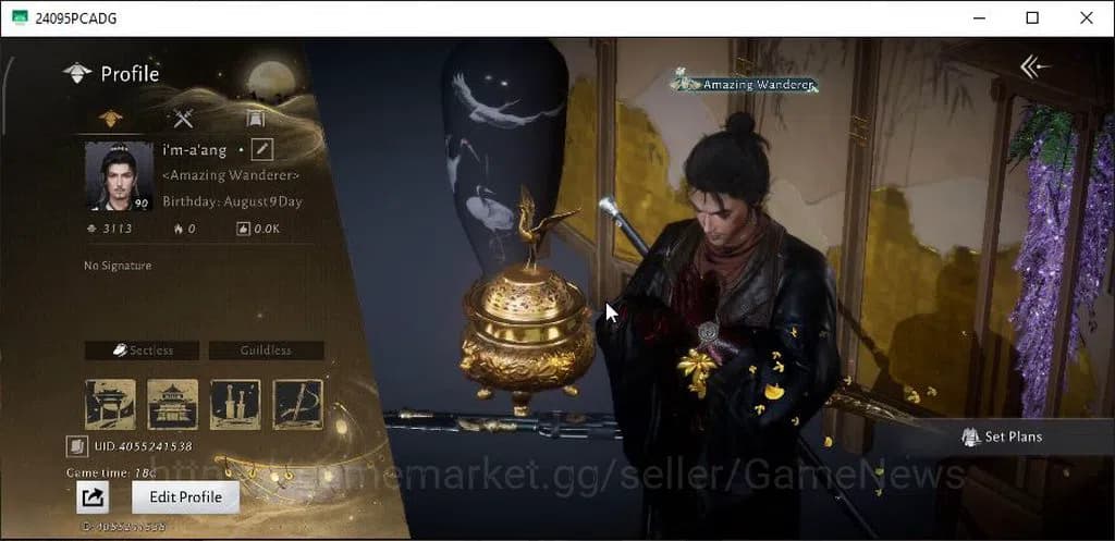 Where Winds Meet Accounts GLOBAL|Lv 90|GS 23K|1 Harmonic Core+6,4K Jade|Stra image 1