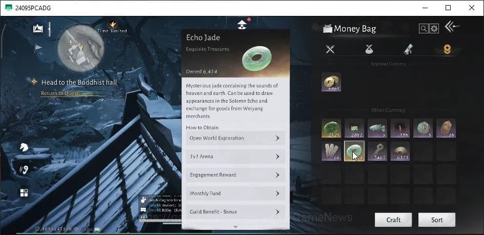 Where Winds Meet Accounts GLOBAL|Lv 90|GS 23K|1 Harmonic Core+6,4K Jade|Stra image 17