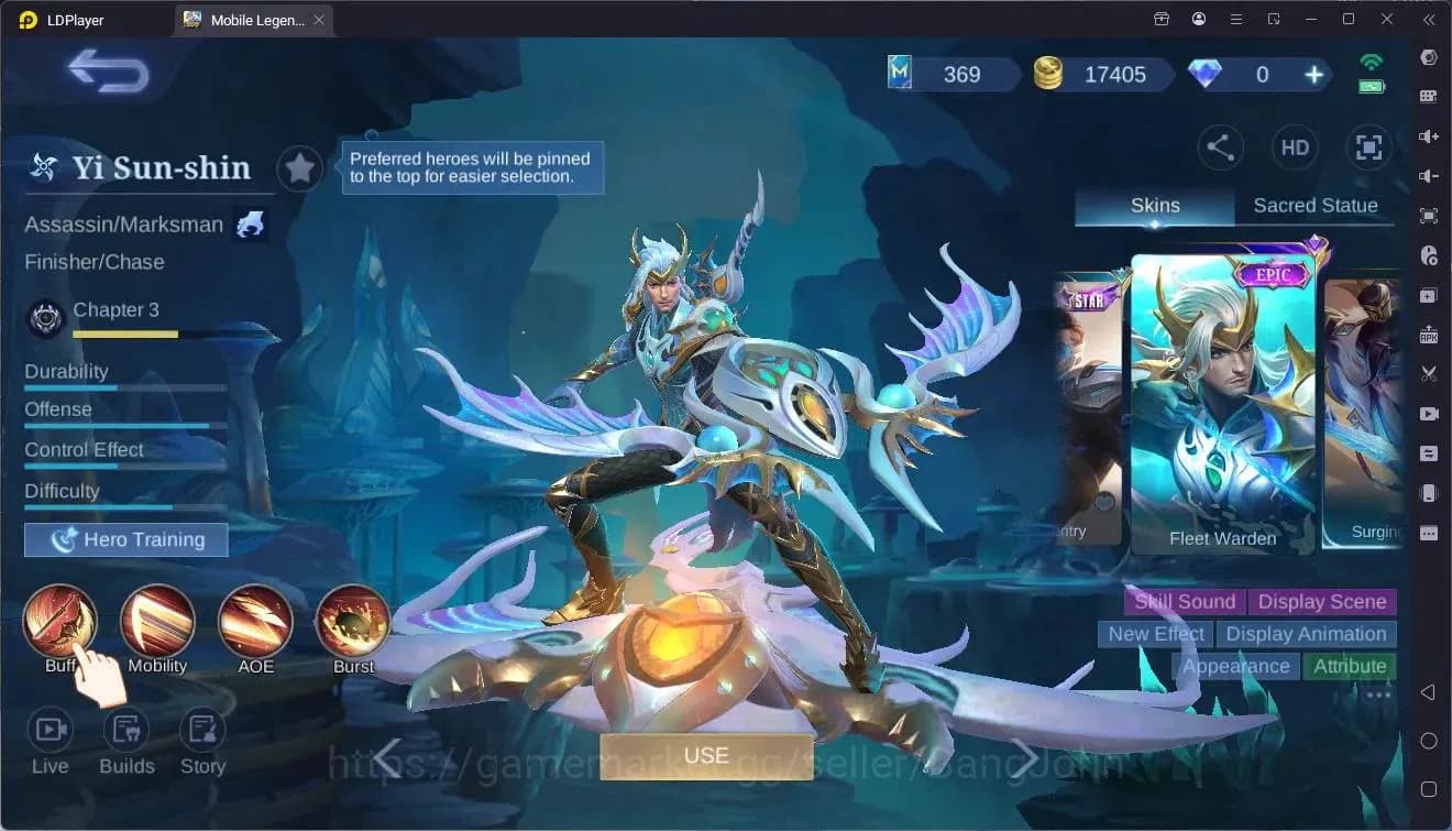 Mobile Legends: Bang Bang Accounts Global|Hero 114|Skin 218|Renowned|Prime YZ,Claude| image 1