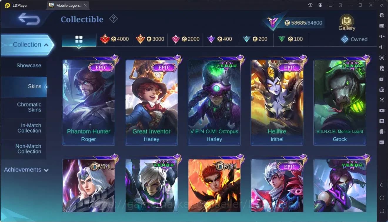 Mobile Legends: Bang Bang Accounts Global|Hero 114|Skin 218|Renowned|Prime YZ,Claude| image 10
