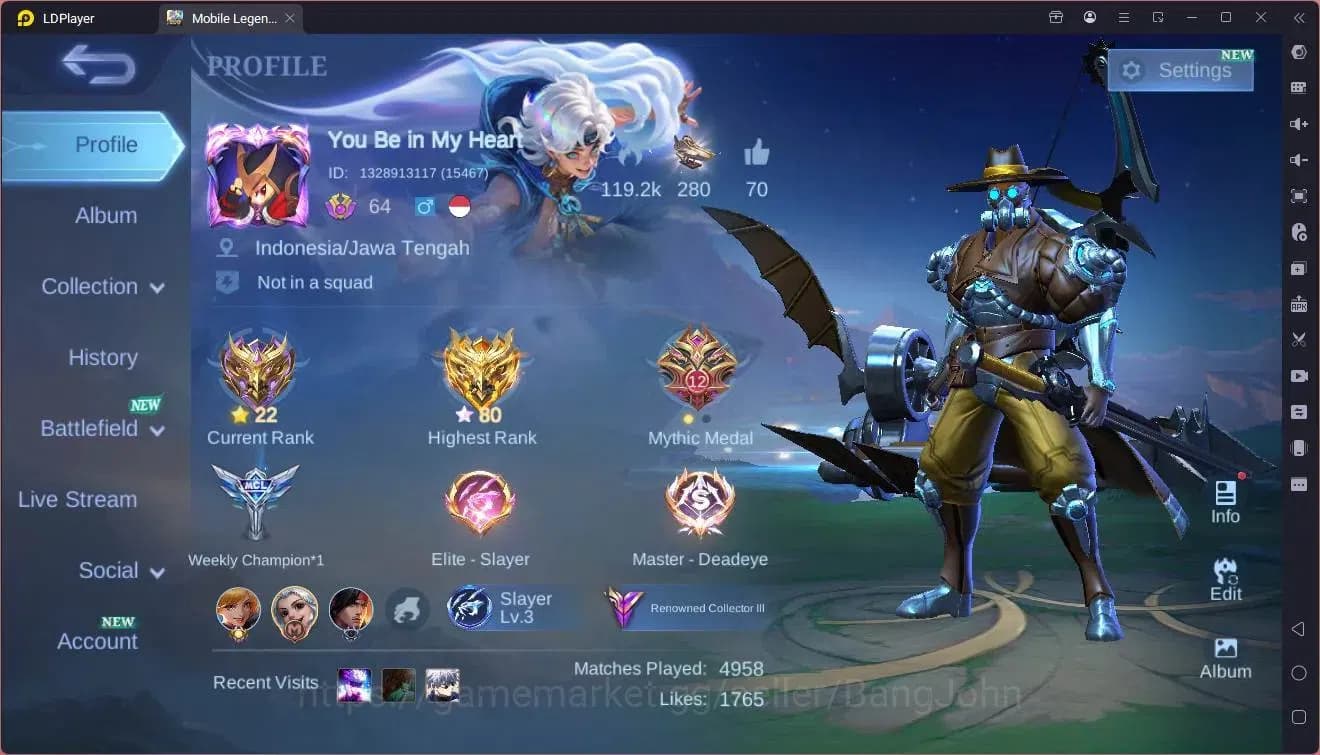 Mobile Legends: Bang Bang Accounts Global|Hero 114|Skin 218|Renowned|Prime YZ,Claude| image 18