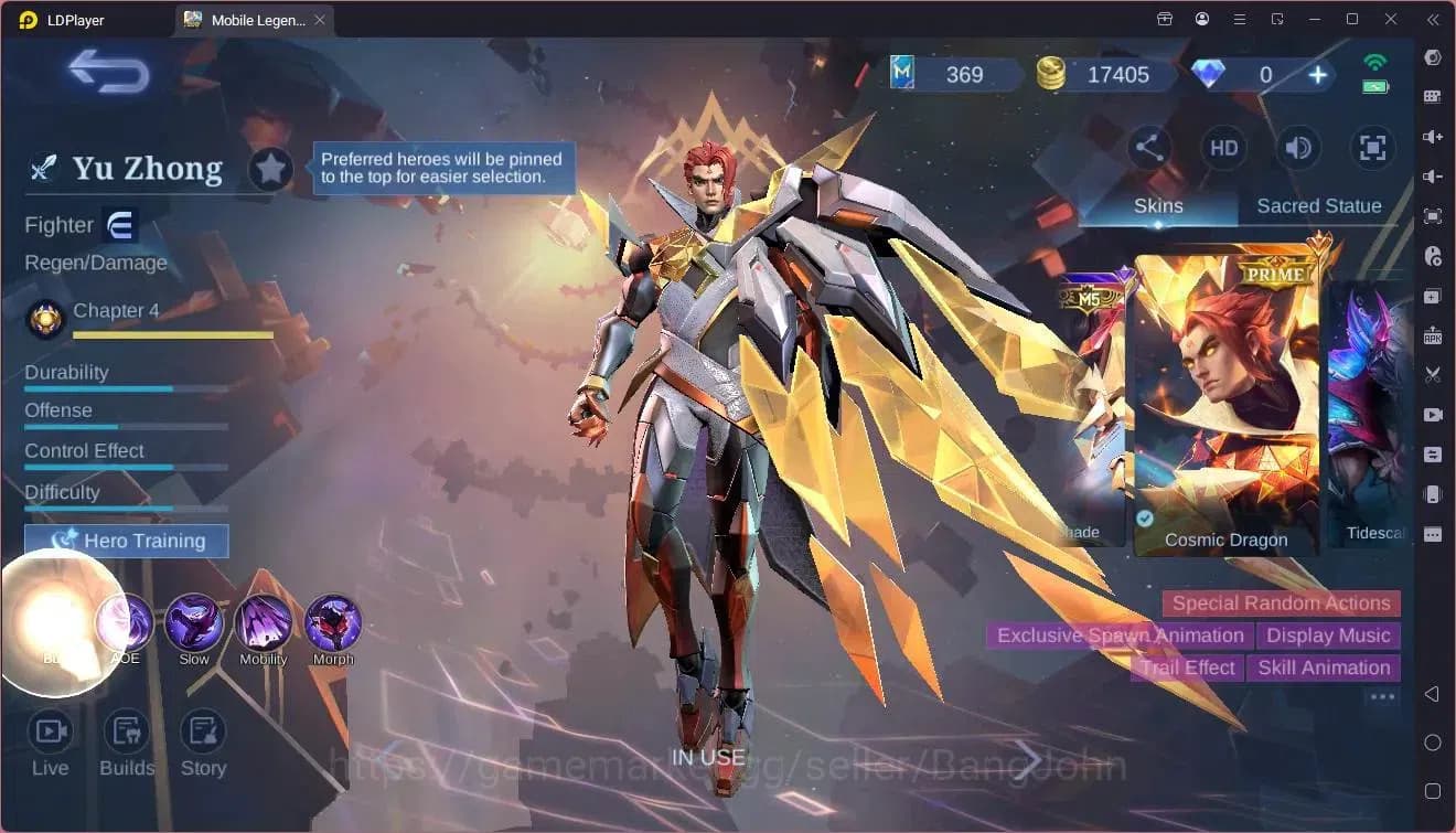 Mobile Legends: Bang Bang Accounts Global|Hero 114|Skin 218|Renowned|Prime YZ,Claude| image 4