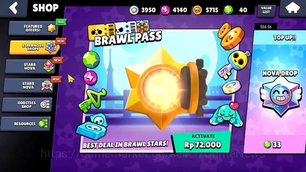 Brawl Stars Accounts 908 Trophy|14 Brawler 1 Max |1 Epic (Shely Dancer) image 7