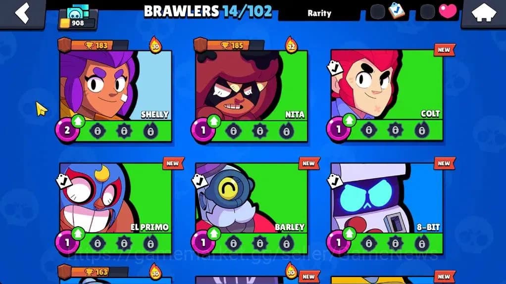 Brawl Stars Accounts 908 Trophy|14 Brawler 1 Max |1 Epic (Shely Dancer) image 8