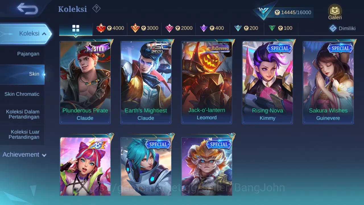 Mobile Legends: Bang Bang Accounts GLOBAL Hero 83 Skin 91 | Lightborn Granger | Dtame image 10