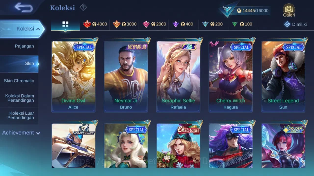Mobile Legends: Bang Bang Accounts GLOBAL Hero 83 Skin 91 | Lightborn Granger | Dtame image 12