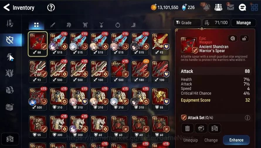 Epic Seven Accounts GLOBAL|UnVerif|5 ML(BArunka,CPavel,LW Peira,DLilib image 15