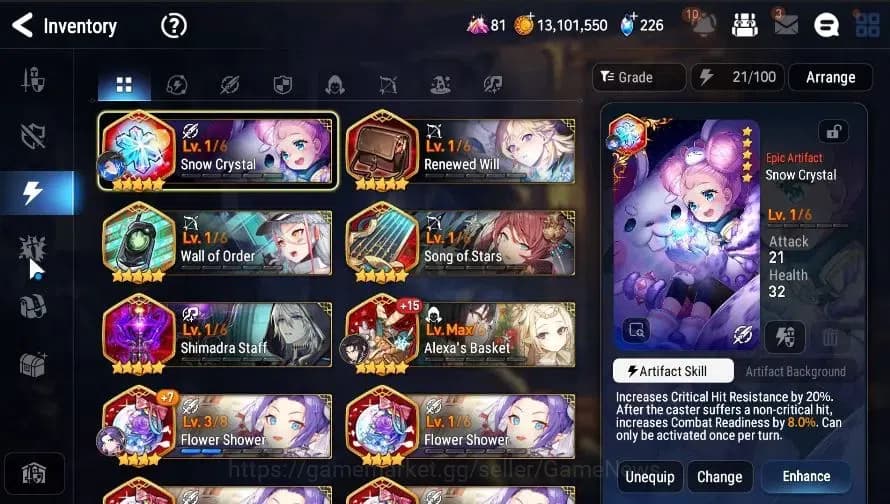 Epic Seven Accounts GLOBAL|UnVerif|5 ML(BArunka,CPavel,LW Peira,DLilib image 16