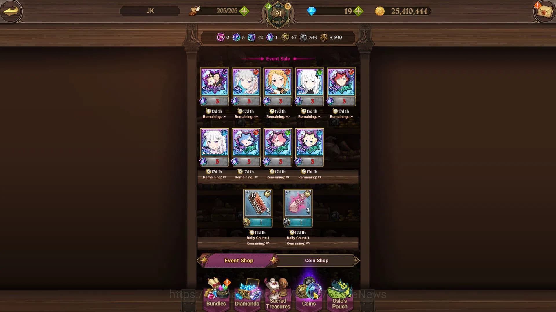 The Seven Deadly Sins: Grand Cross Accounts Asia|4M CC|2 LR+7 UR+Many Collab|Subaru&Beatrice,R image 8