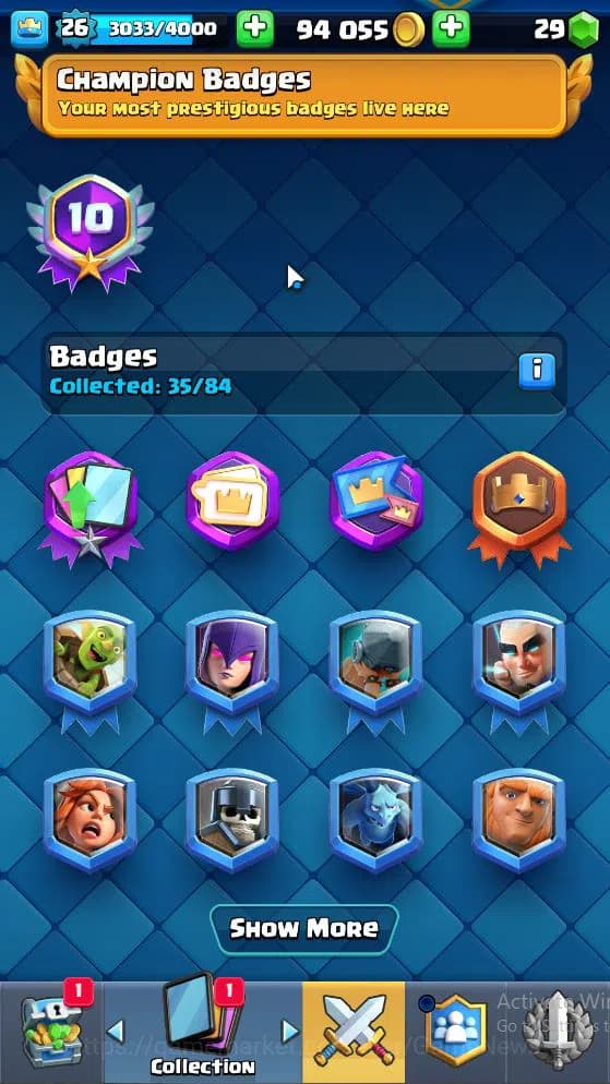Clash Royale Accounts Lv 26|Trophy 3233|KTL 10|3 WildShard|Limited Skin| image 10