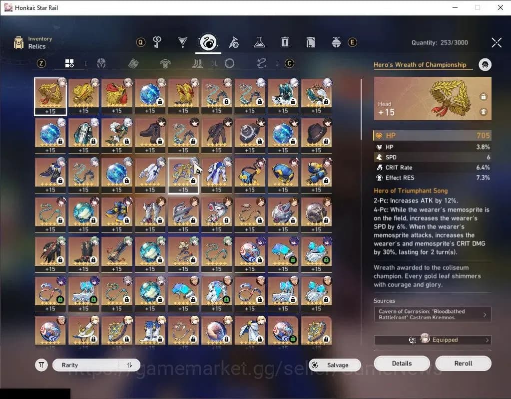 Honkai Star Rail Accounts Asia|TL 70|Hypercarry Team|10 Limited|[SaberE6,Arc image 9