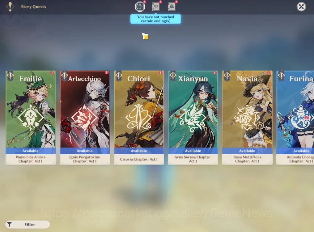 Genshin Impact Accounts ASIA|AR56|3Limited+2(*5Weapon)|Caresa,Arlecchino,N image 13