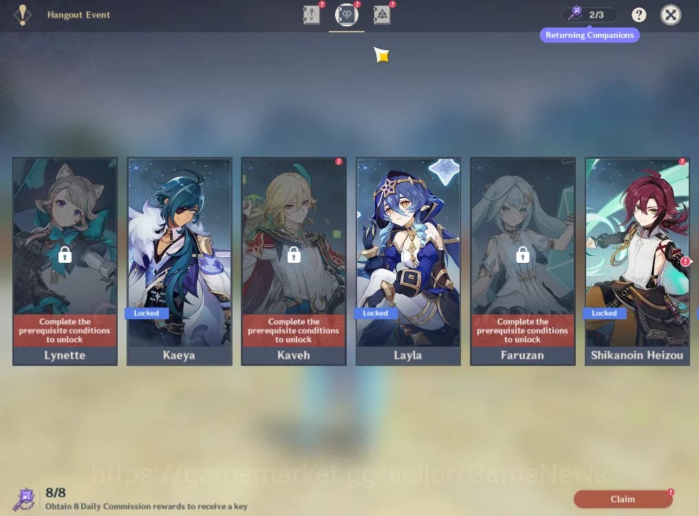 Genshin Impact Accounts ASIA|AR56|3Limited+2(*5Weapon)|Caresa,Arlecchino,N image 14