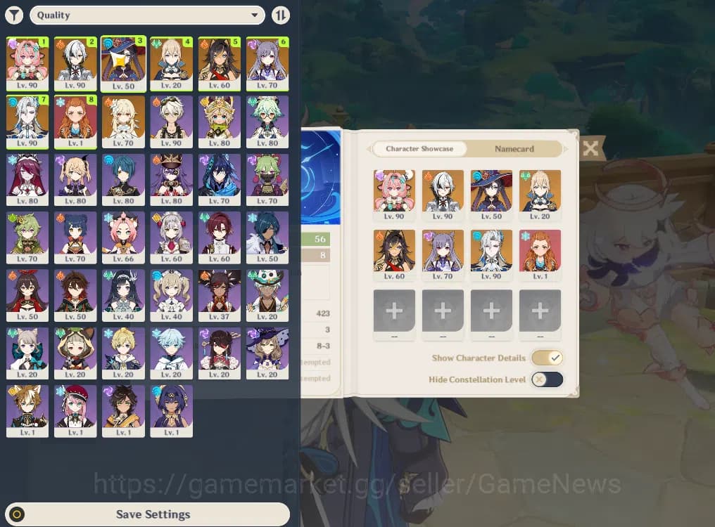 Genshin Impact Accounts ASIA|AR56|3Limited+2(*5Weapon)|Caresa,Arlecchino,N image 2