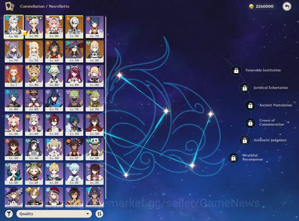 Genshin Impact Accounts ASIA|AR56|3Limited+2(*5Weapon)|Caresa,Arlecchino,N image 3