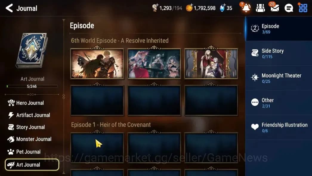 Epic Seven Accounts GLOBAL Unverif|New Era|2 ML (DJ Basar,LW Peira)+Ta image 19