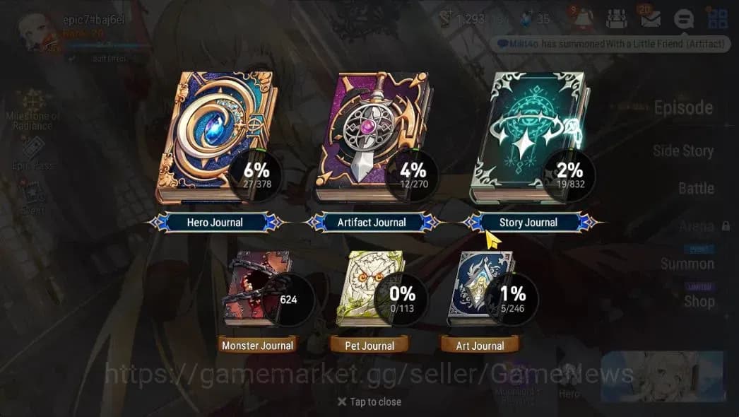 Epic Seven Accounts GLOBAL Unverif|New Era|2 ML (DJ Basar,LW Peira)+Ta image 3