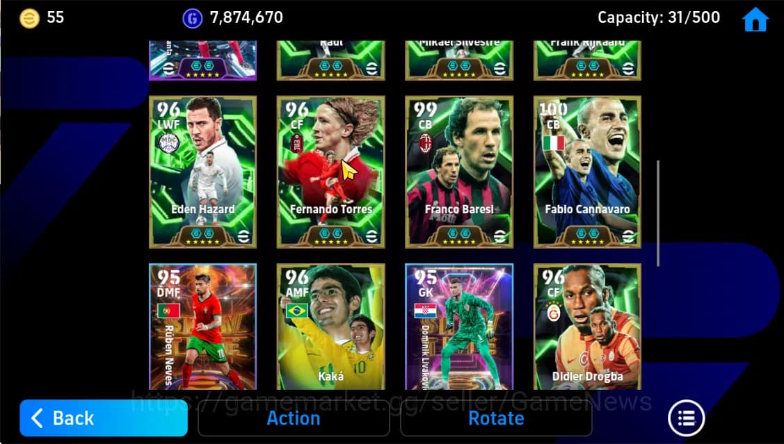 eFootball Accounts Mobile|Bigtime(EdenHazard Momentum Dribbling),Cafu image 6