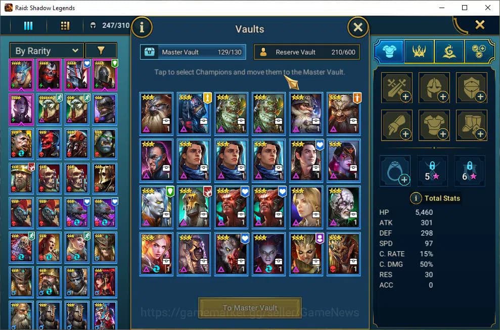 Raid: Shadow Legends Accounts Lv9 892K Power|1 Mythic(Galathir)|24 Legend(Ninja, image 14