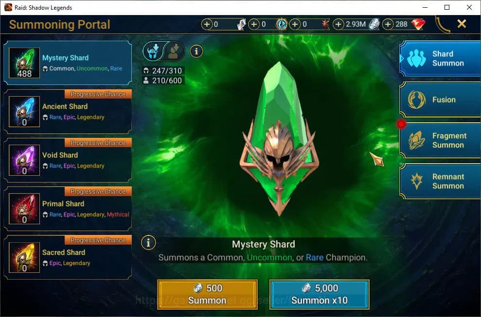 Raid: Shadow Legends Accounts Lv9 892K Power|1 Mythic(Galathir)|24 Legend(Ninja, image 8