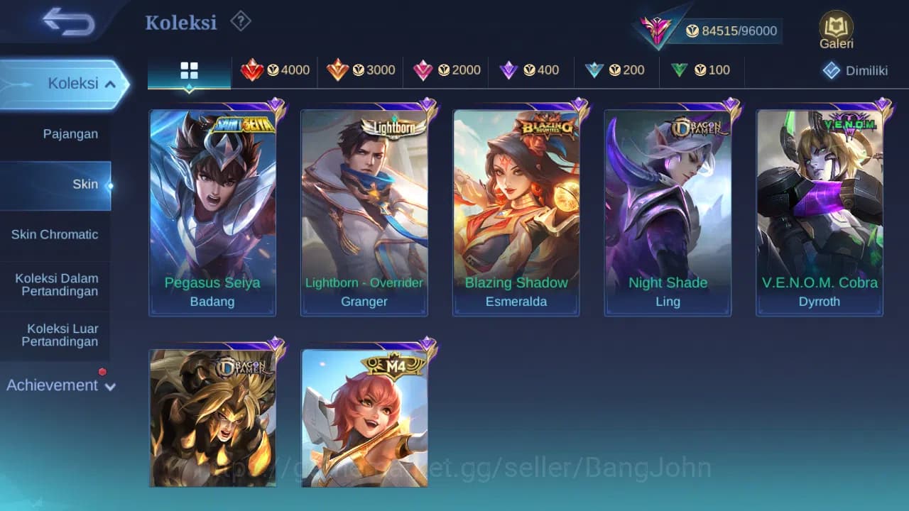 Mobile Legends: Bang Bang Accounts Hero 132 Skin 316 | Legend Franco | Prime Beatrix image 12