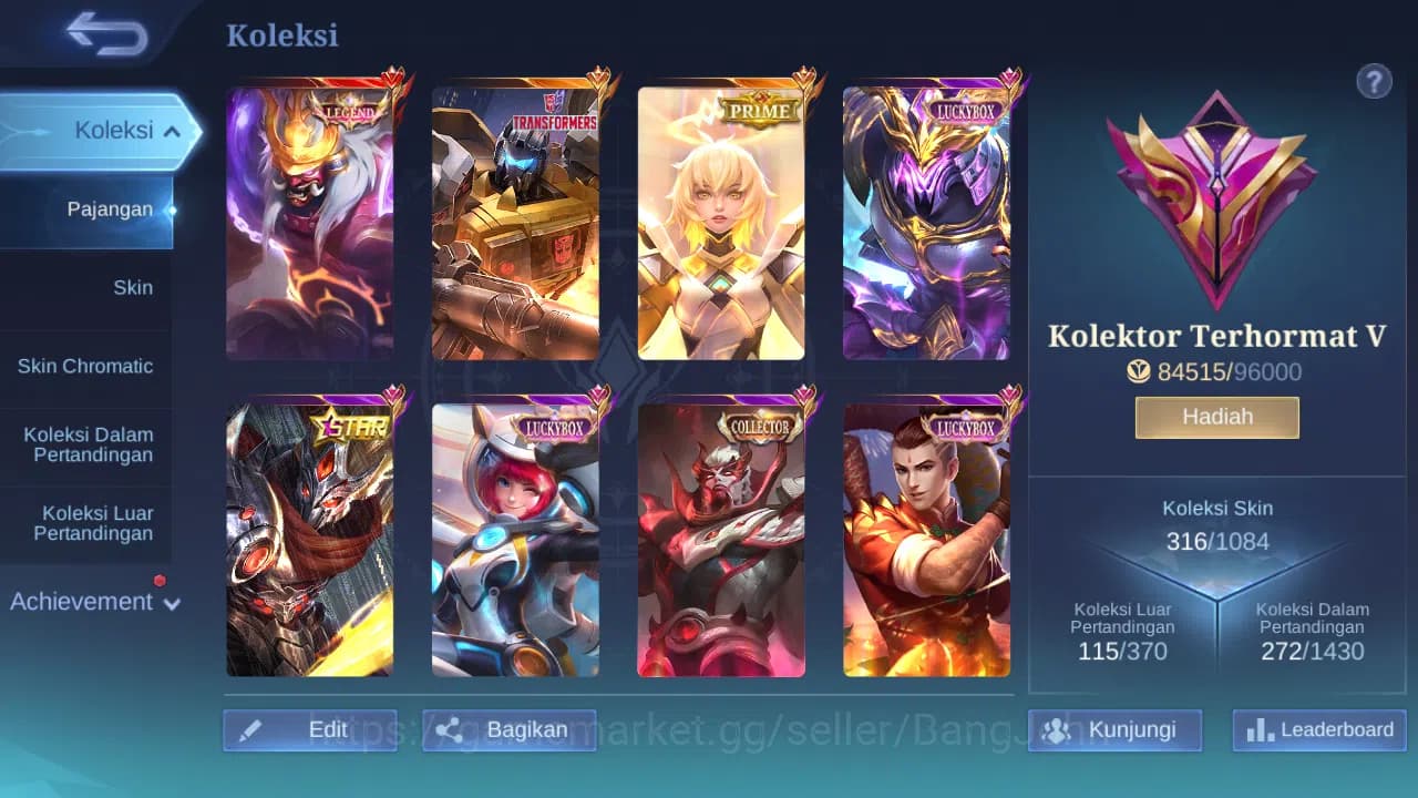 Mobile Legends: Bang Bang Accounts Hero 132 Skin 316 | Legend Franco | Prime Beatrix image 13