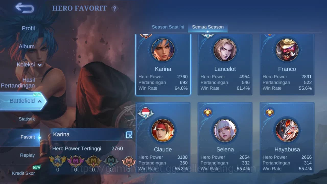 Mobile Legends: Bang Bang Accounts Hero 132 Skin 316 | Legend Franco | Prime Beatrix image 18