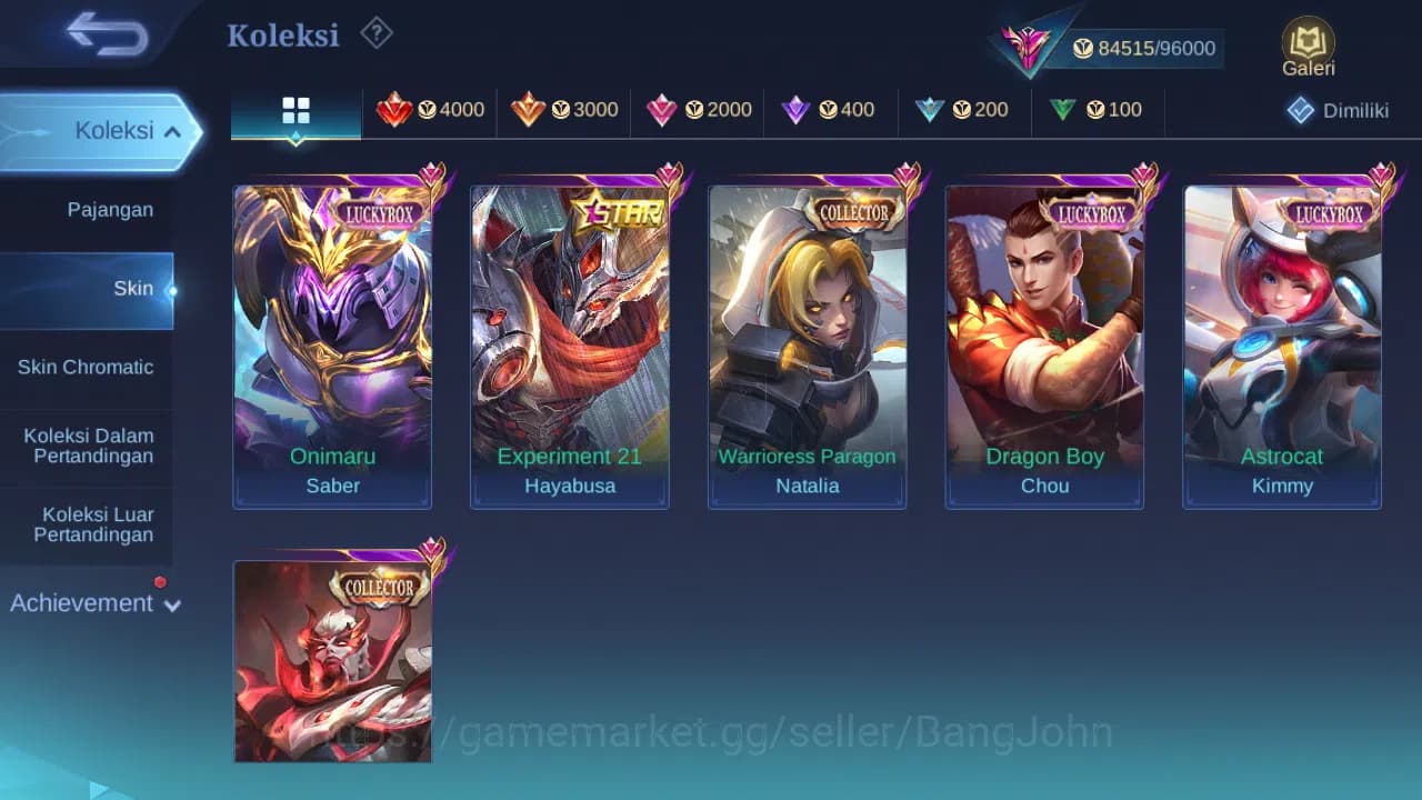 Mobile Legends: Bang Bang Accounts Hero 132 Skin 316 | Legend Franco | Prime Beatrix image 4