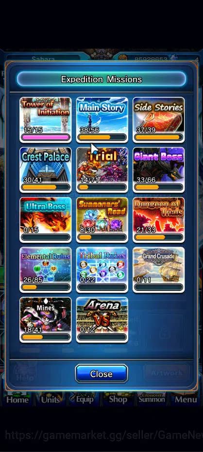 Grand Summoners Accounts Global|Rank 126|1 Sp Art|34 Ascend|RoyTW,EmiyaTW,R image 13