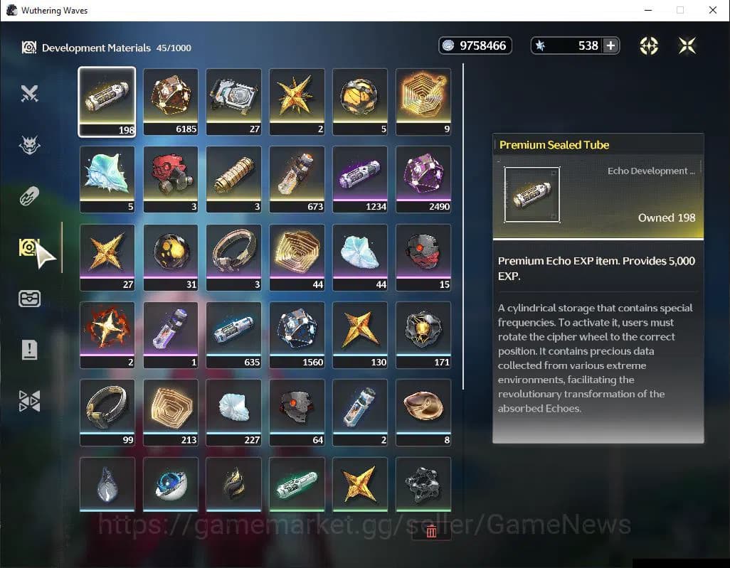 Wuthering Waves Accounts SEA | UL 45 | 1 Limited | Phrolova R3 + Sign | MC image 10