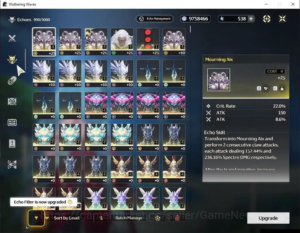 Wuthering Waves Accounts SEA | UL 45 | 1 Limited | Phrolova R3 + Sign | MC image 11