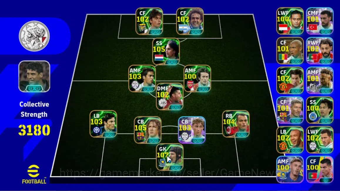 eFootball Accounts Mobile|Johan Cruyff(MomentumDribbling),Neymar Jr(B image 1