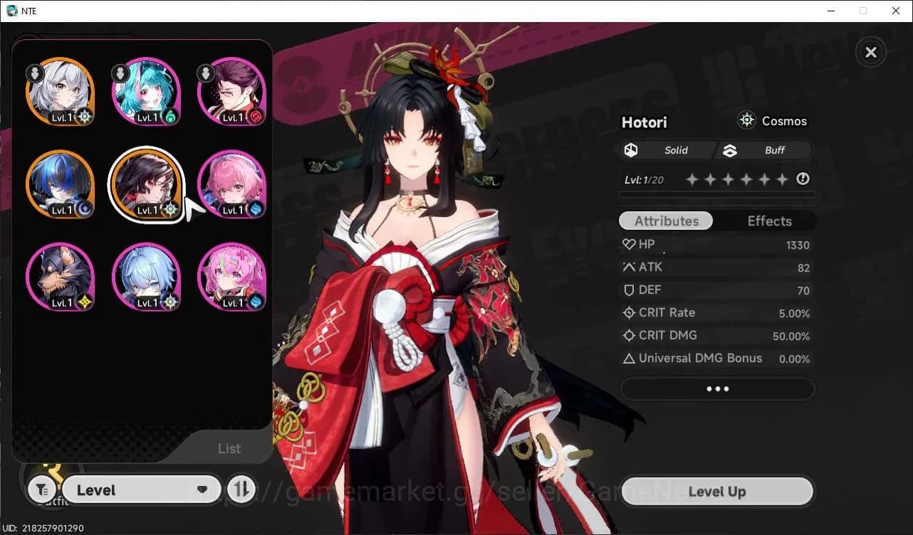 Neverness to Everness Accounts Global NA |HL 3| 2 SSR Hotori, Daffodil + Selector image 1