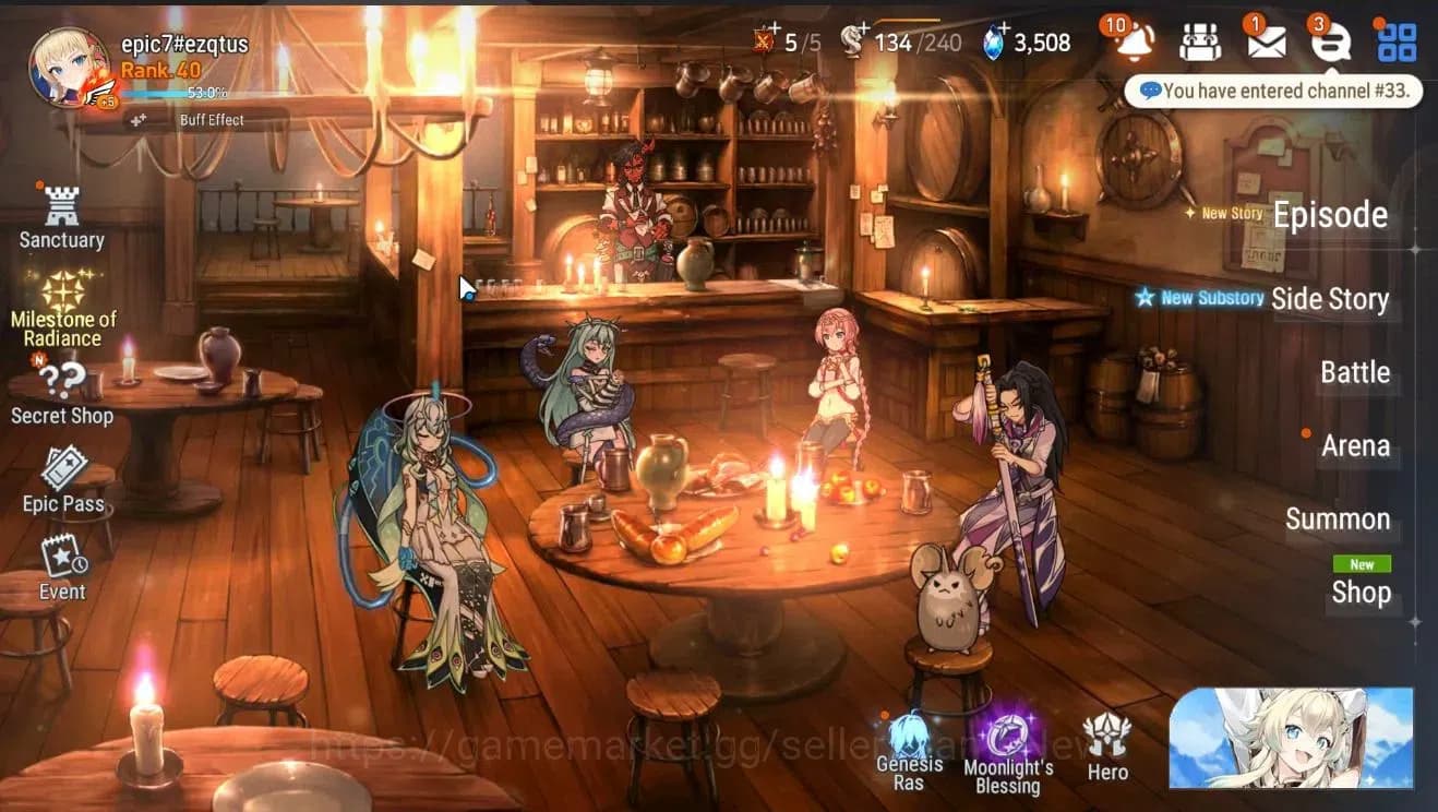 Epic Seven Accounts GLOBAL Unverif|NewEra|4 ML(BHwayoung,Belian,NC Lan image 1