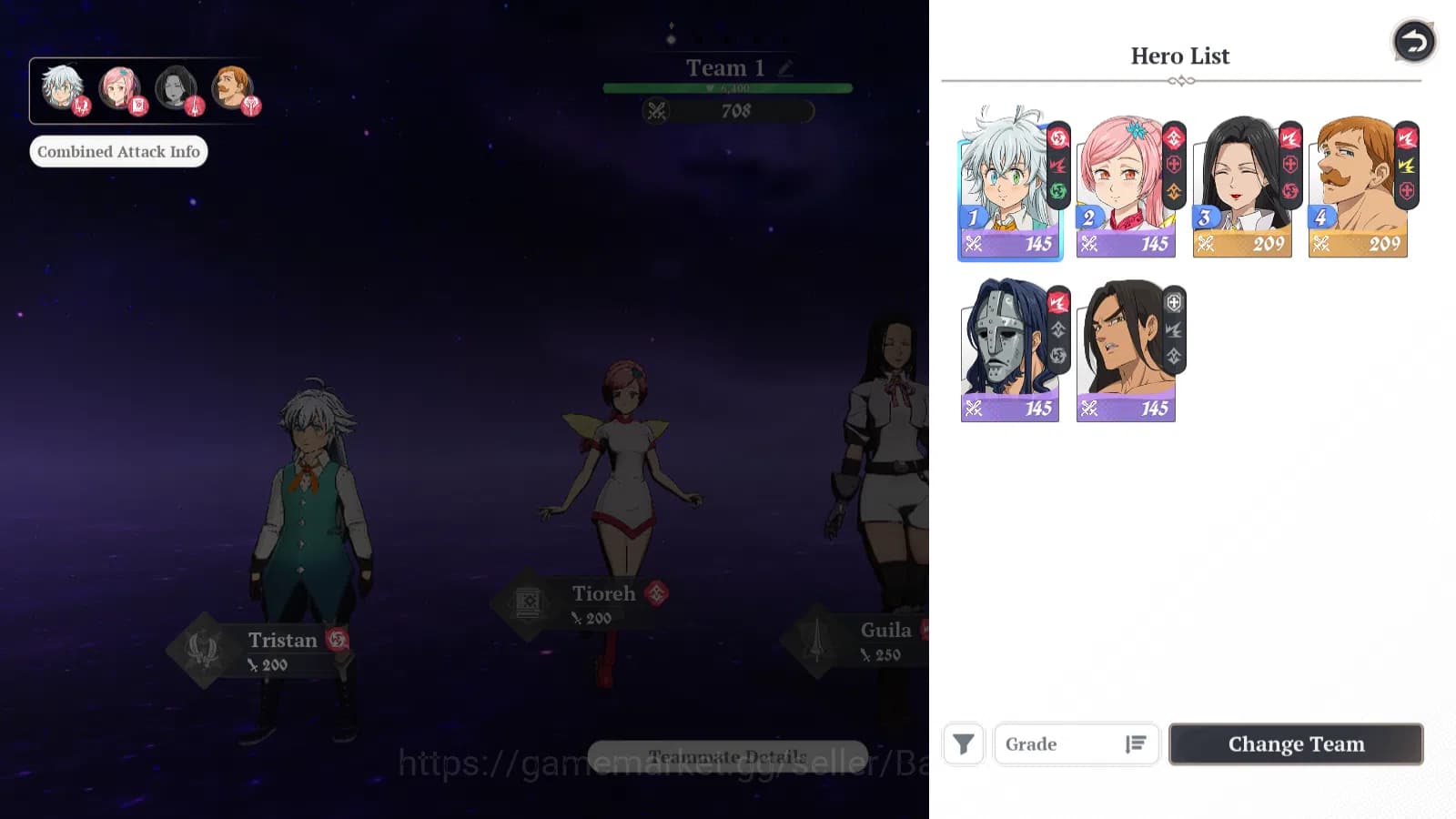 The Seven Deadly Sins: Origin Accounts EUROPE | Fresh Starter Lvl 2 |2 SSR| Escanor, Guil image 4