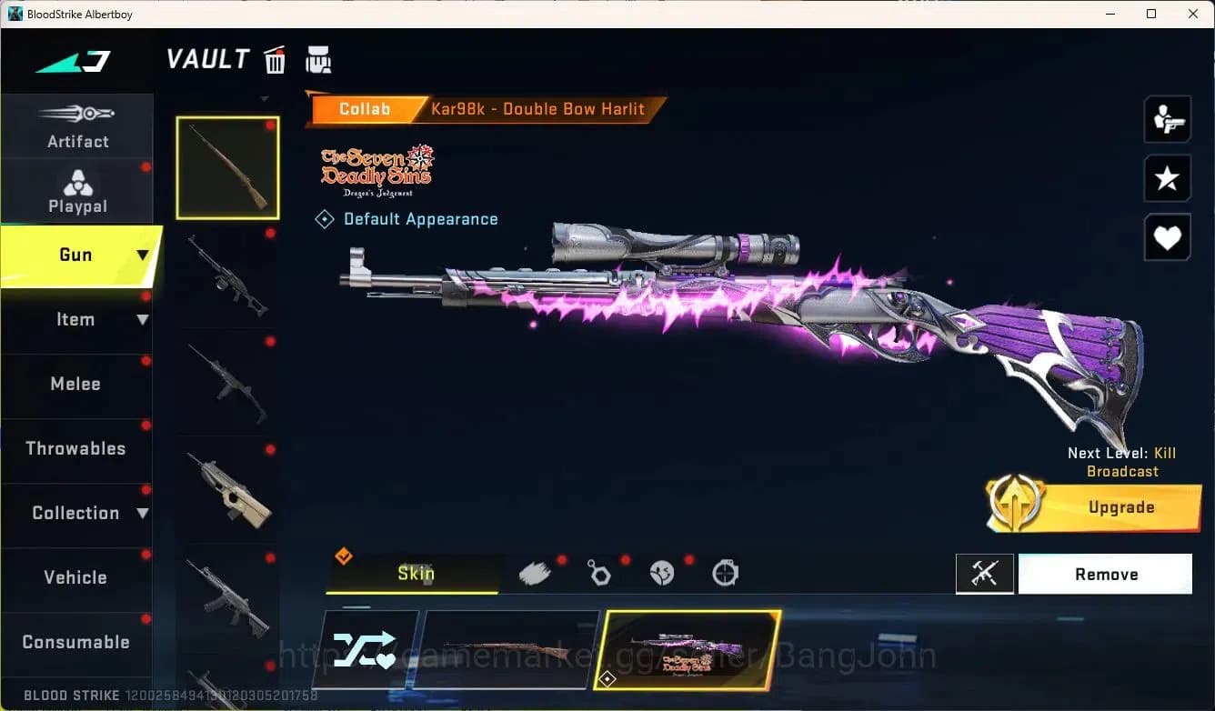Blood Strike Accounts ASIA | Eternal Desert Eagle-Scorpius Lv1|2 7DS Gun image 11