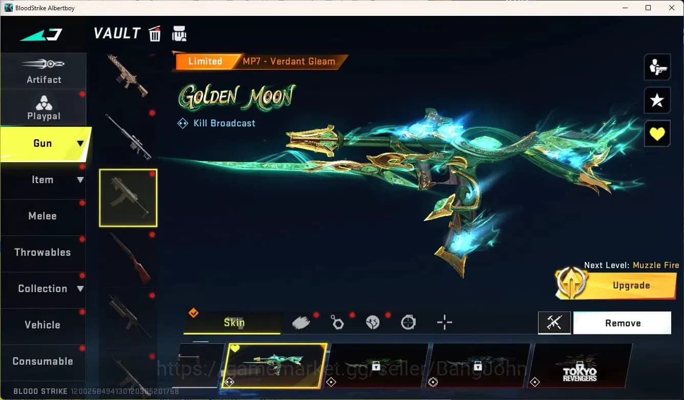 Blood Strike Accounts ASIA | Eternal Desert Eagle-Scorpius Lv1|2 7DS Gun image 16