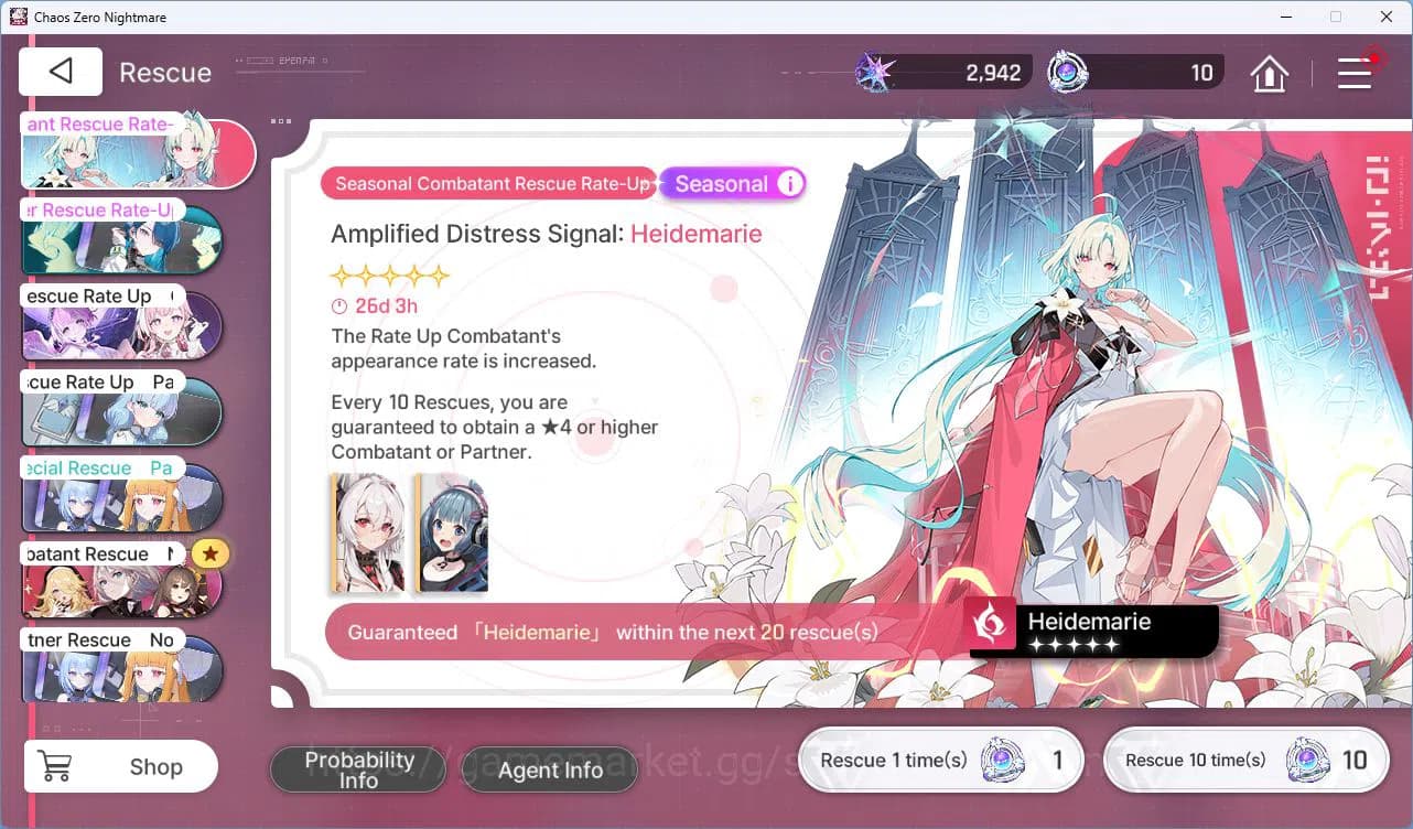 Chaos Zero Nightmare Accounts ASIA LV55 21SSR Serenial+Sign Meilin E2+Sign Haru+ image 1
