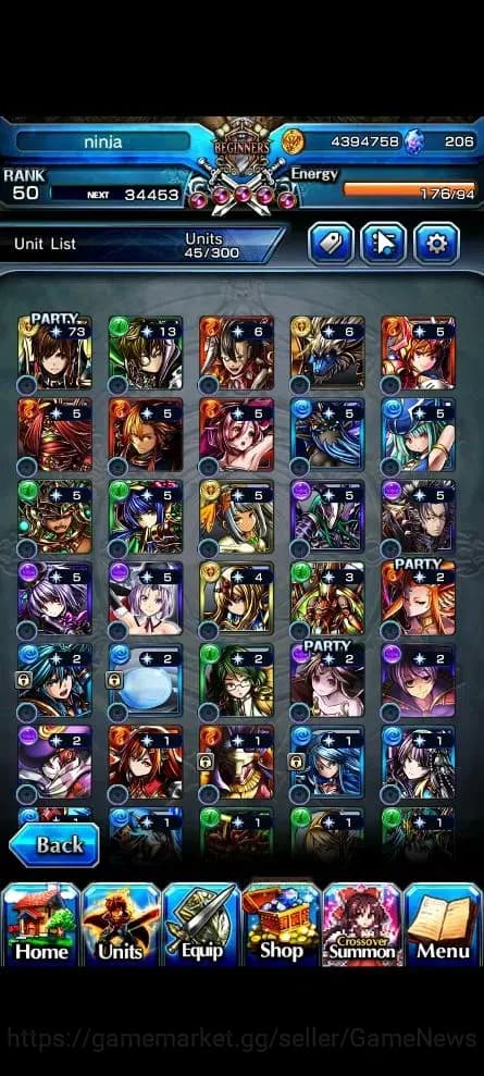 Grand Summoners Accounts Global|Rank 50|206 CC|2 Ascend+1 TW| [Reimu Hakure image 5