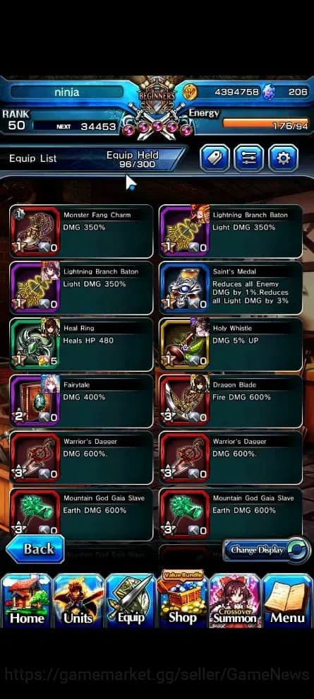 Grand Summoners Accounts Global|Rank 50|206 CC|2 Ascend+1 TW| [Reimu Hakure image 7