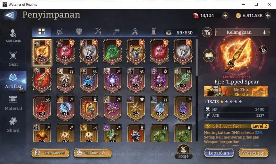 Watcher of Realms Accounts GLOBAL 60x|Lv 45|1,2M Power|13K Gems+32 AS|1 Lord[ image 13