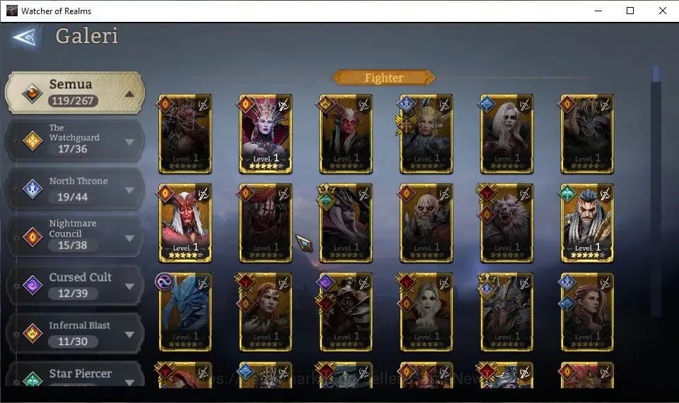 Watcher of Realms Accounts GLOBAL 60x|Lv 45|1,2M Power|13K Gems+32 AS|1 Lord[ image 17