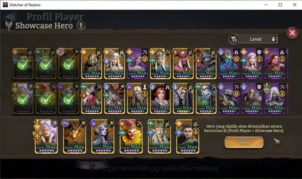 Watcher of Realms Accounts GLOBAL 60x|Lv 45|1,2M Power|13K Gems+32 AS|1 Lord[ image 8
