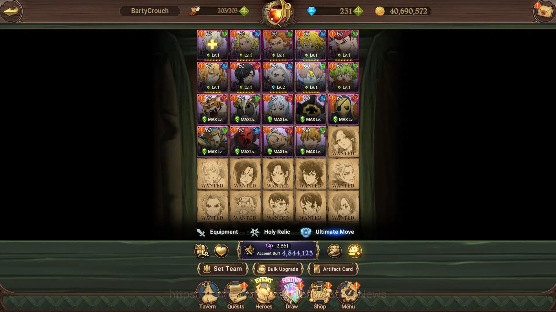 The Seven Deadly Sins: Grand Cross Accounts Global|4,8M CC|231 Dm+141 Ls|2 LR+13 UR+Collab FF| image 11