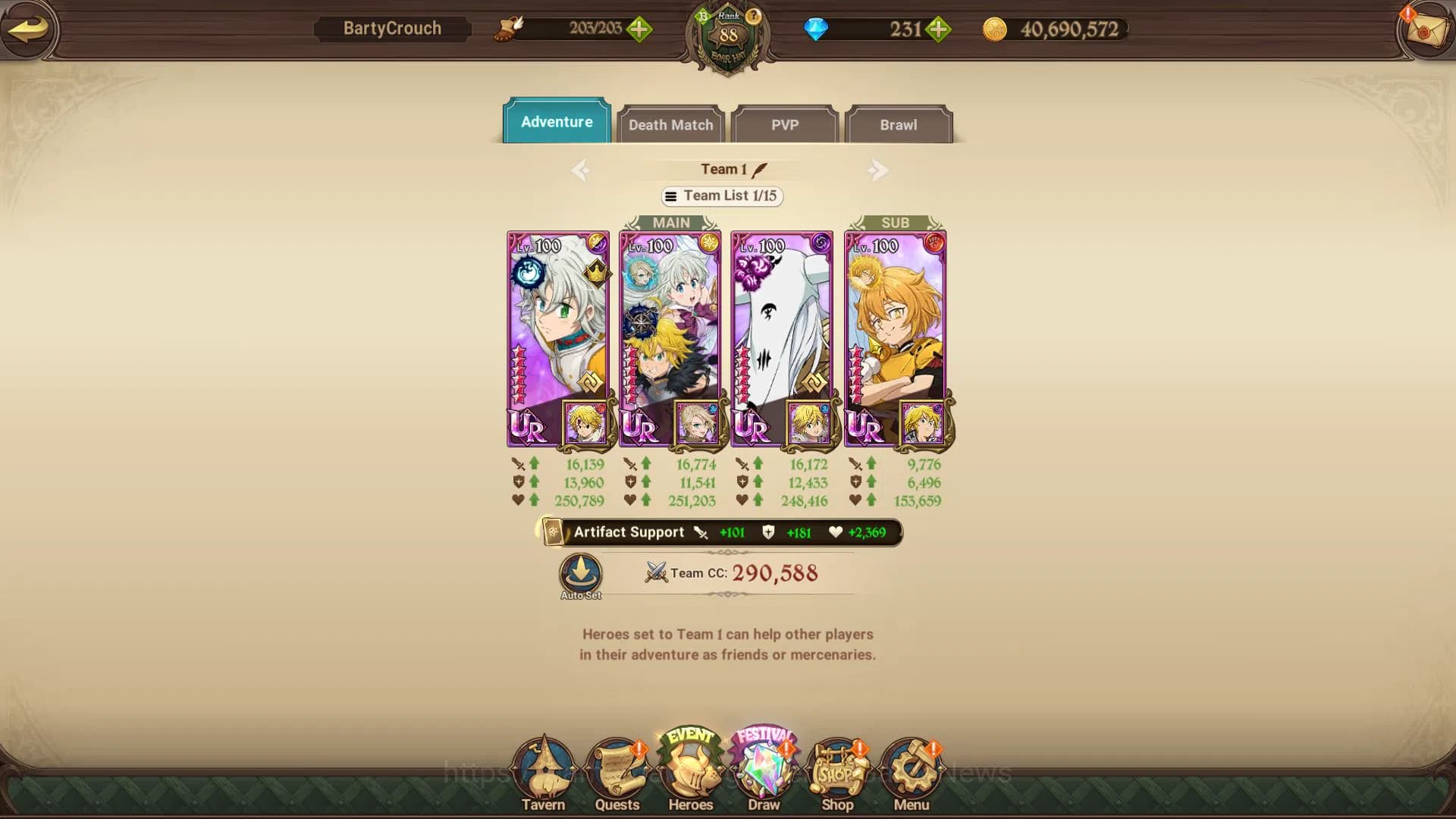 The Seven Deadly Sins: Grand Cross Accounts Global|4,8M CC|231 Dm+141 Ls|2 LR+13 UR+Collab FF| image 12