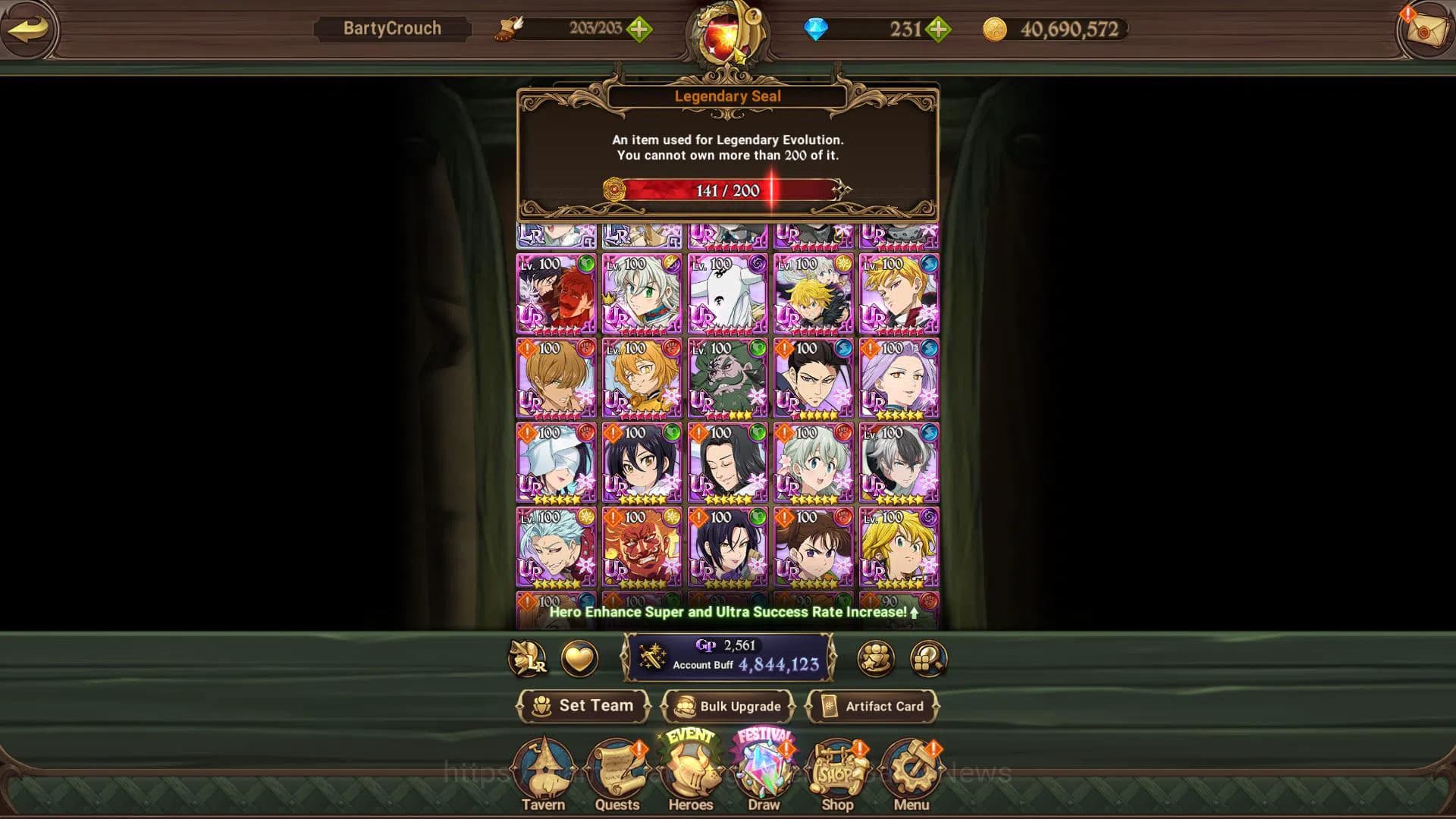 The Seven Deadly Sins: Grand Cross Accounts Global|4,8M CC|231 Dm+141 Ls|2 LR+13 UR+Collab FF| image 4